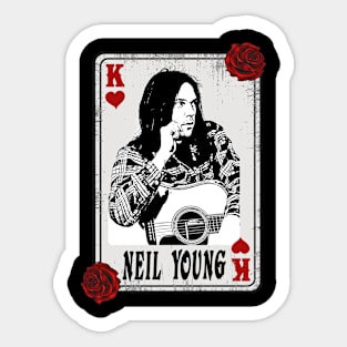 Vintage Card Neil Young Sticker